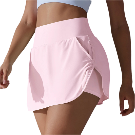 Women’s Gym Shorts Double Layer Quick Dry Gym Sport Skirt