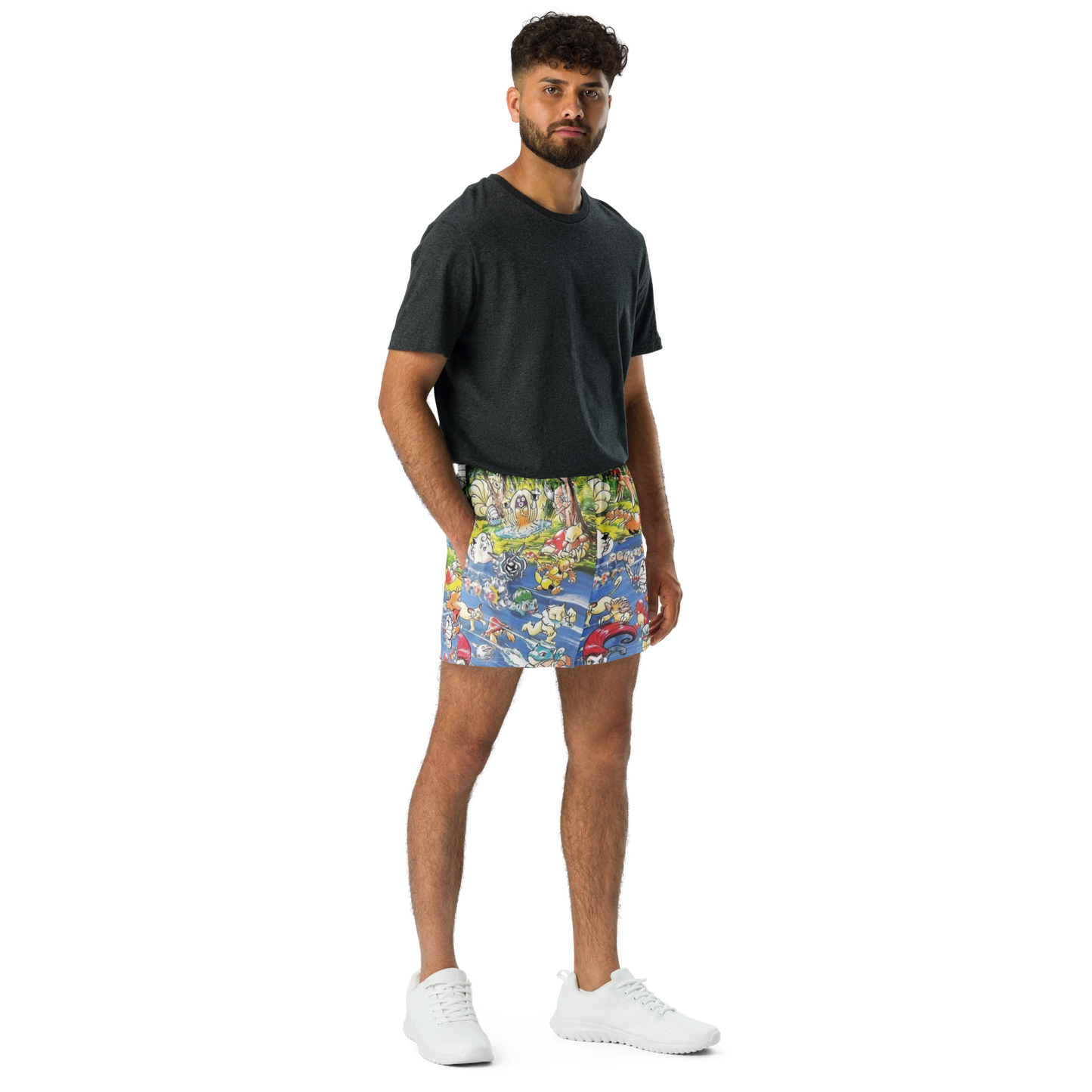 5' Mens Athletic Shorts (Pokemon)